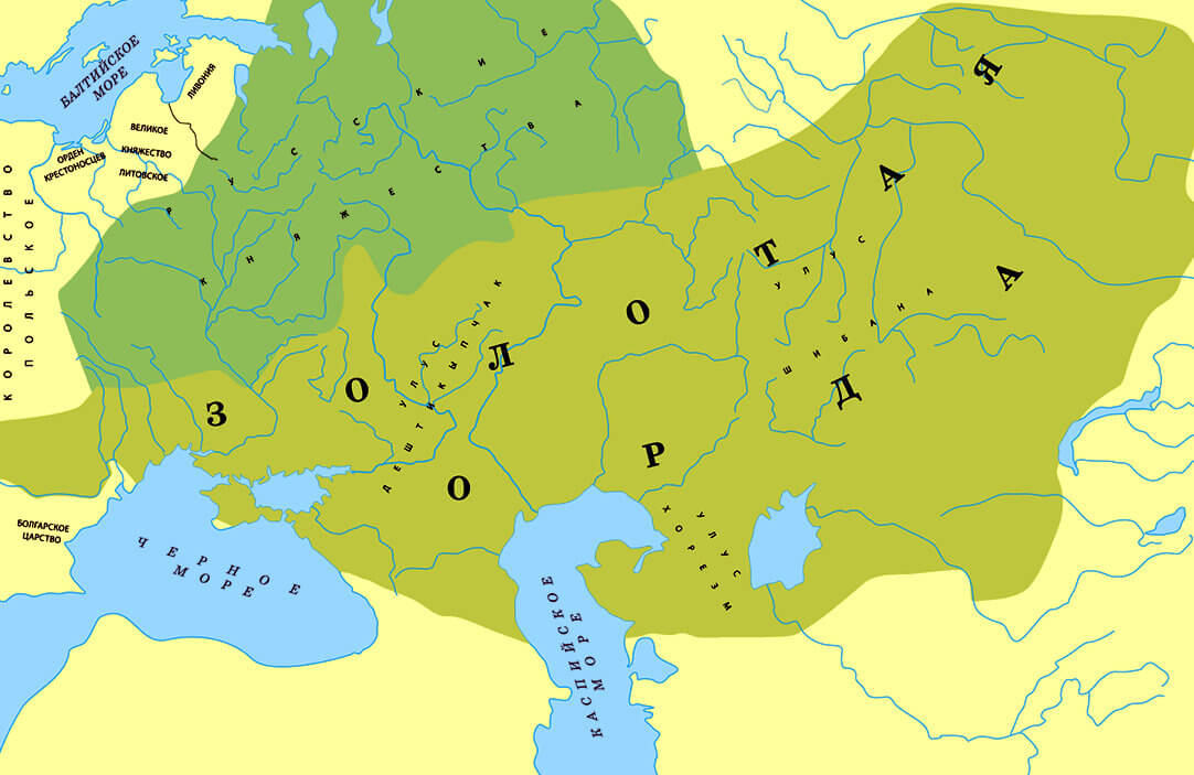 Карта руси и орды